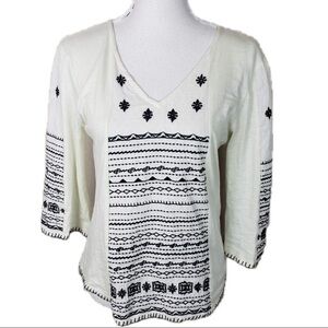 WALTER BAKER embroidered boho tunic‎ top small